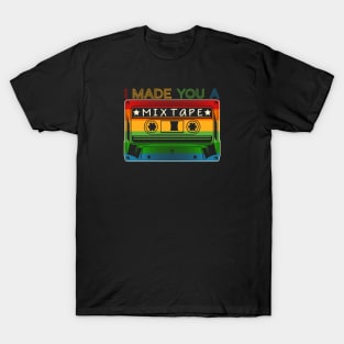 I Made You a Mixtape Retro Vintage Cassette Tape T-Shirt